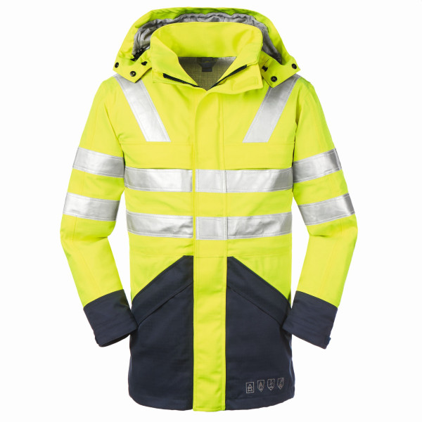 4PROTECT Multinorm Warnschutz-Jacke Edmonton Leuchtgelb/Navy