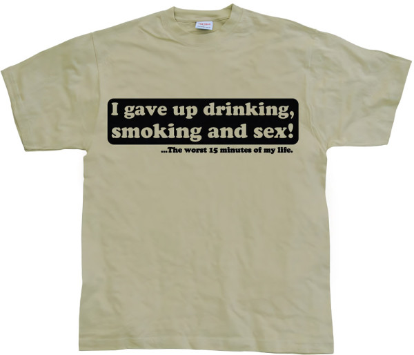 Tokigt I Gave Up Drinking T-Shirt SH-1-10802-H10-4