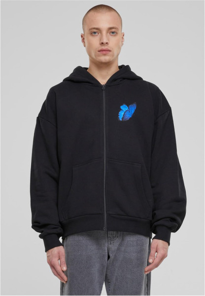 MT Upscale Sweatshirt Le Papillon Heavy Oversize Zip Hoody Black