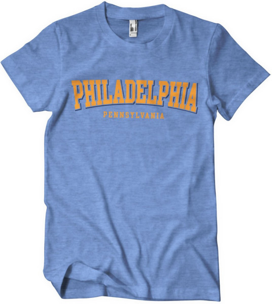 Philadephia Pennsylvania T-Shirt Blue-Heather