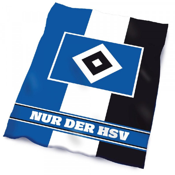 Hamburger SV HSV Fleecedecke Blockstreifen Fussball