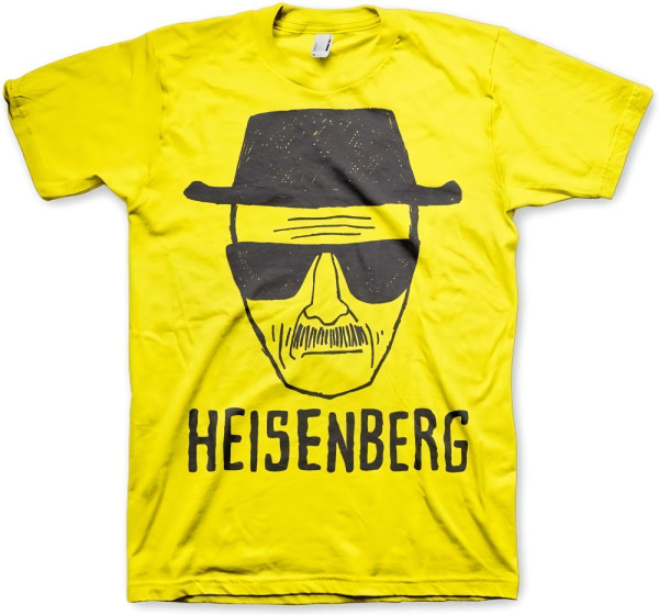 Breaking Bad Heisenberg Sketch T-Shirt Yellow