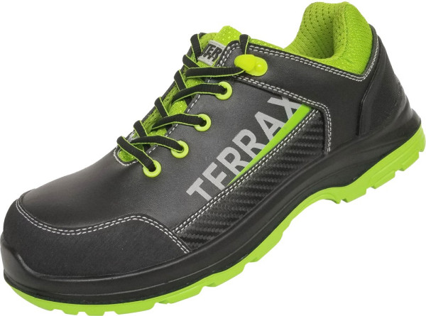 Terrax Workwear Sicherheits Halbschuh Schwarz/Limette