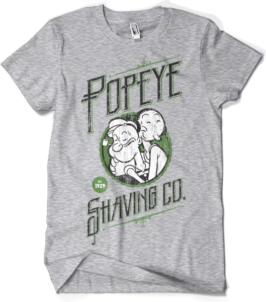 Popeye's Shaving Co T-Shirt Heather-Grey