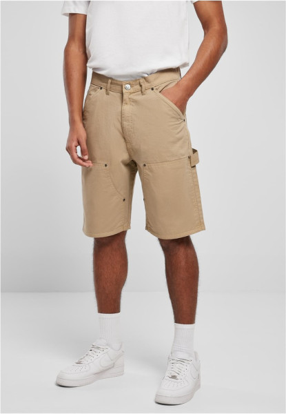 Urban Classics Double Knee Carpenter Shorts Unionbeige