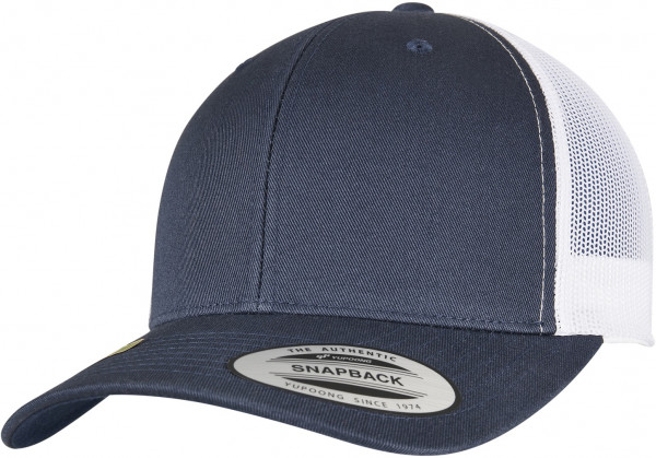 Flexfit Cap YP CLASSICS RECYCLED RETRO TRUCKER CAP 2-TONE Navy/White