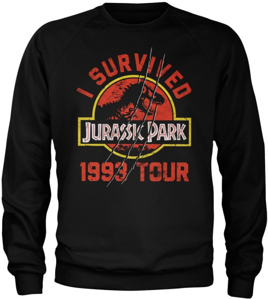 Jurassic Park 1993 Tour Sweatshirt Sweatshirt Black