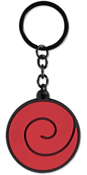 Naruto Shippuden - Rubber Keychain Black