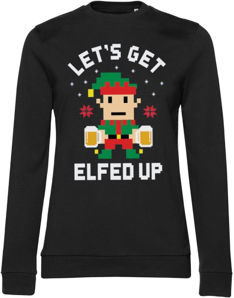 Tokigt Damen Let's Get Elfed Up Girly Sweatshirt AB-53-23412-L5