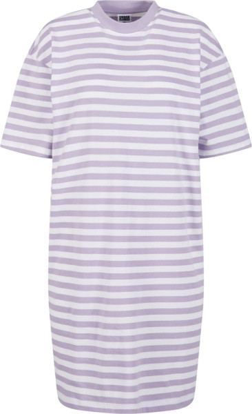 Urban Classics Damen Ladies Oversized Striped Tee Dress TB6828