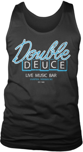 Road House Double Deuce Live Bar Tank Top Black