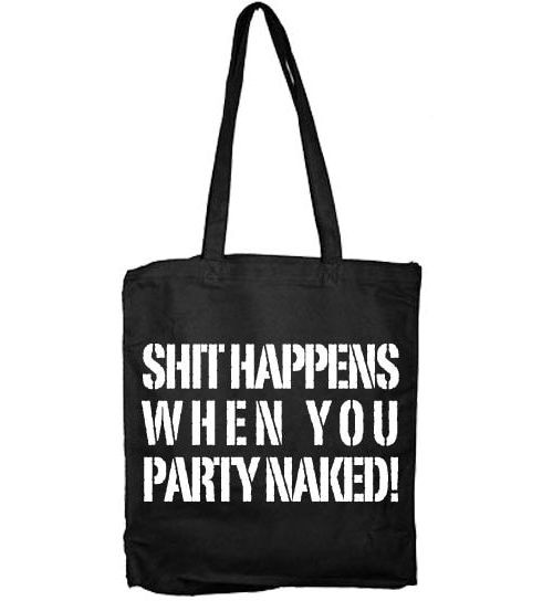 Hybris Shit Happens When You Party Naked Tote Bag SH-4-10920-H3-1