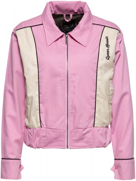 Queen Kerosin Gabardine Jacke QKU29002 Rosa