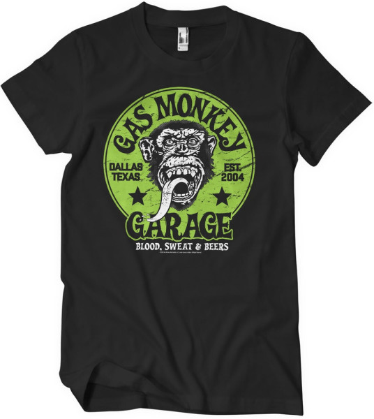 Gas Monkey Garage T-Shirt Green Logo T-Shirt GMG-1-GMG006-H96-6