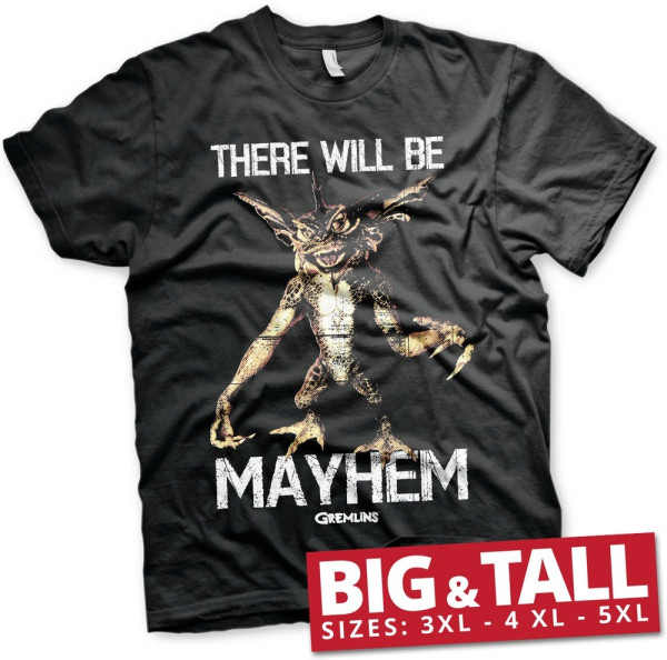 Gremlins There Will Be Mayhem Big & Tall T-Shirt