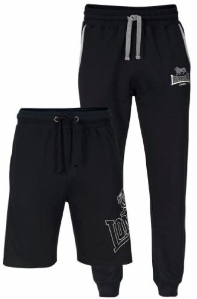 Lonsdale Giffordland Jogginghose und Shorts normale Passform Doppelpack